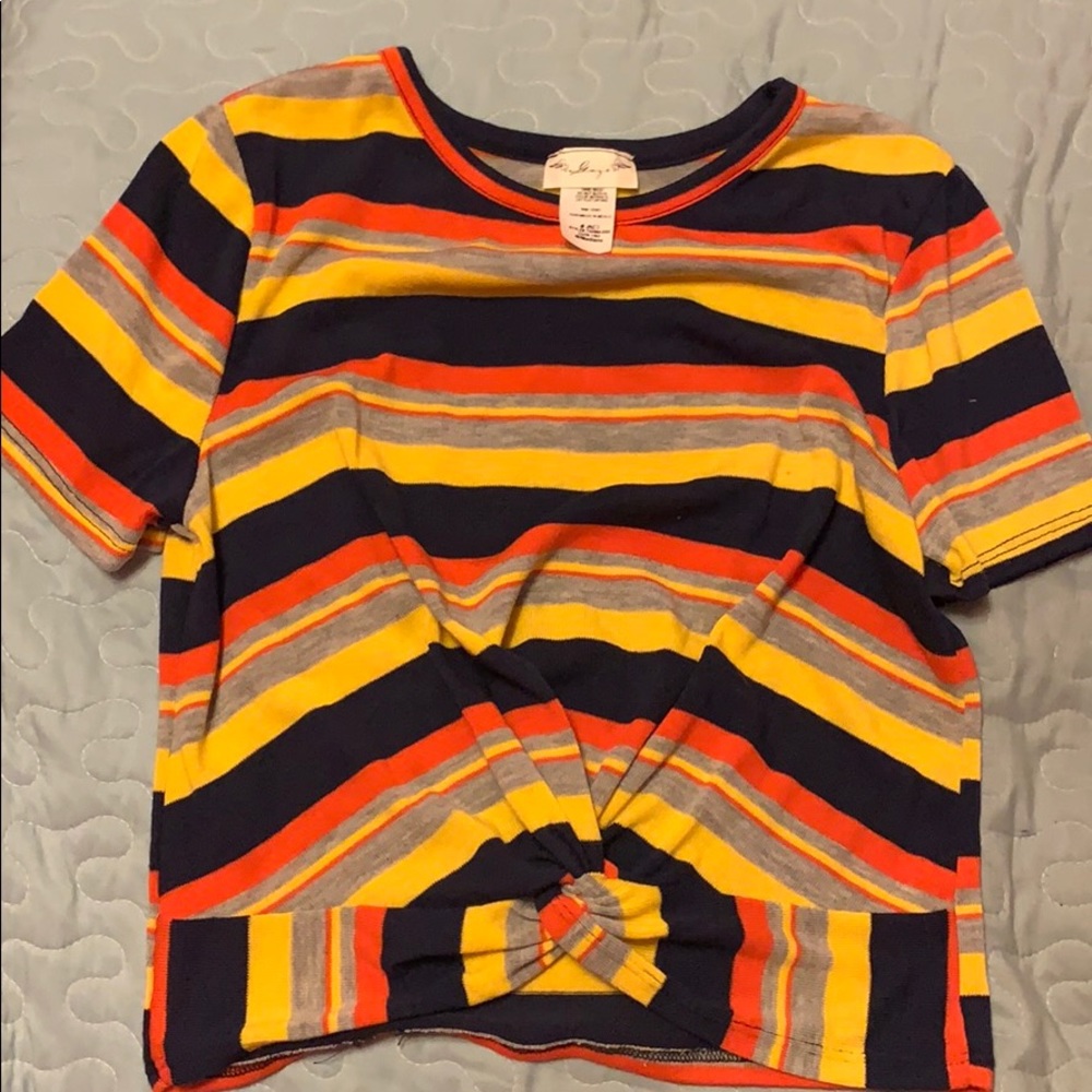 Stripped Crop Top
